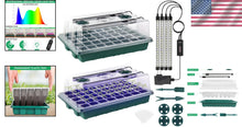 Load image into Gallery viewer, Premium 80 Cells Seedling Starter Trays with Brightness Control &amp; Drainage Holes