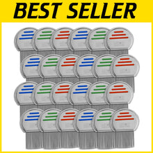 Load image into Gallery viewer, 24 Pack of Professional Stainless Steel Lice Combs - Safe &amp; Effective Removal