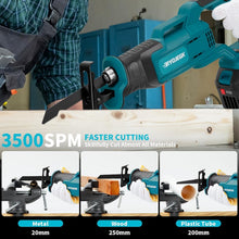 Load image into Gallery viewer, Lightweight 21V Brushless Reciprocating Saw - Cordless for Metal, Wood &amp; PVC