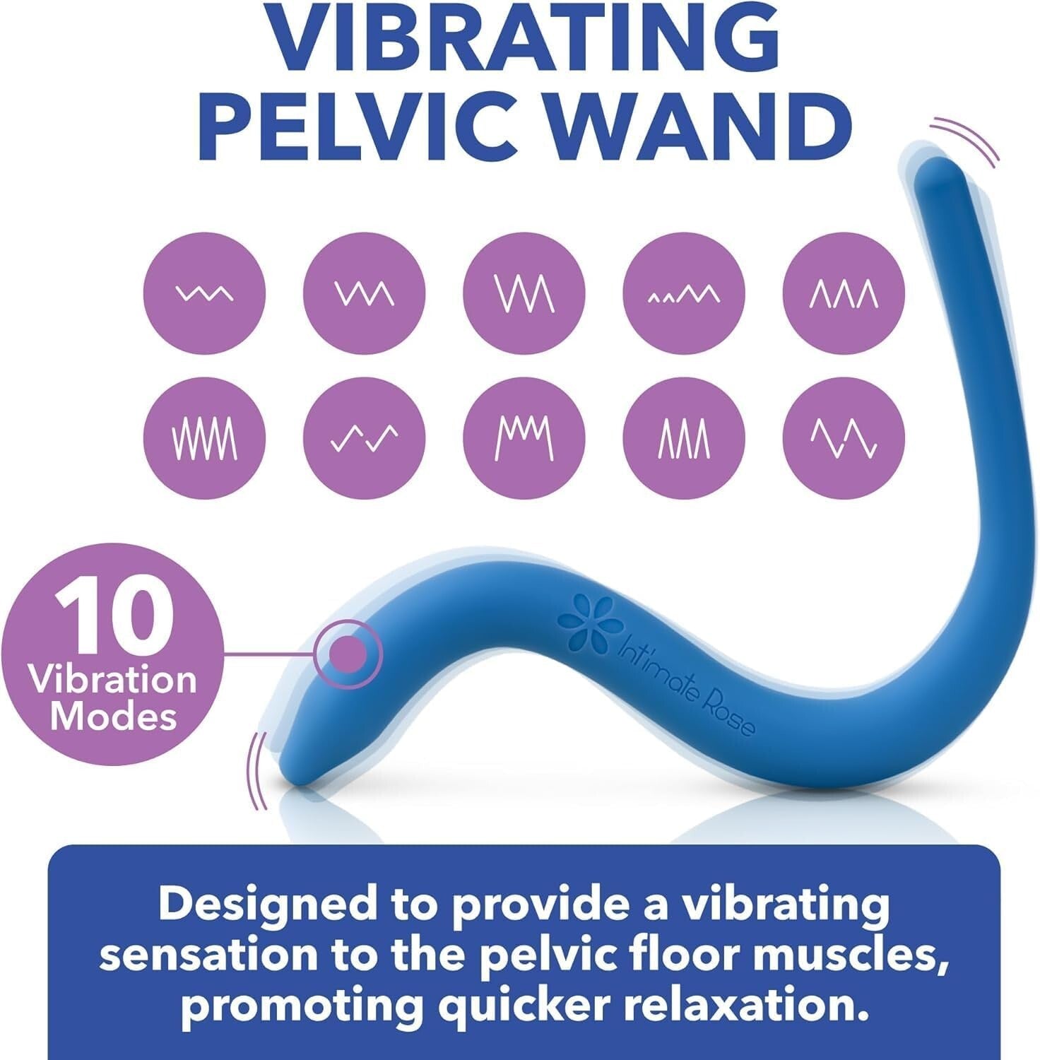 Vibrating Pelvic Wand for Pain Relief - Doctor-Designed Therapy for Men & Women