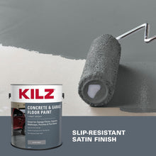 Load image into Gallery viewer, Durable 1-Gallon Epoxy &amp; Acrylic Garage Floor Paint - Slate Gray Satin Finish