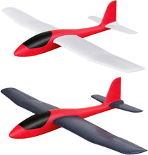 Load image into Gallery viewer, Creative 2-Pcs 33.8" Foam Glider Airplanes - STEM Outdoor Play &amp; RC Conversion