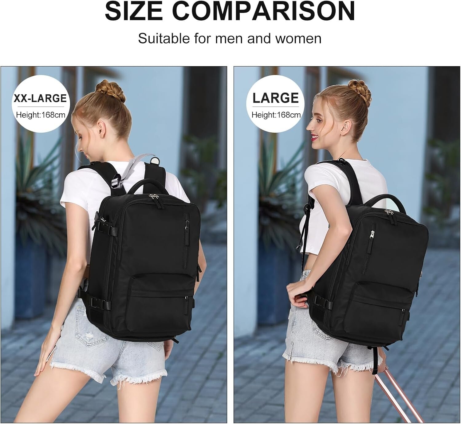 Large Waterproof Travel Backpack with USB Port & Anti-Theft Pocket - Xx-Large