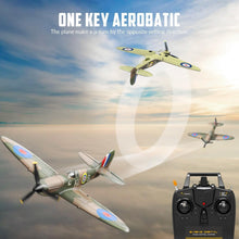 Load image into Gallery viewer, RC Plane Spitfire Fighter 4CH RTF - Easy Aerobatics with Gyro Stabilizer