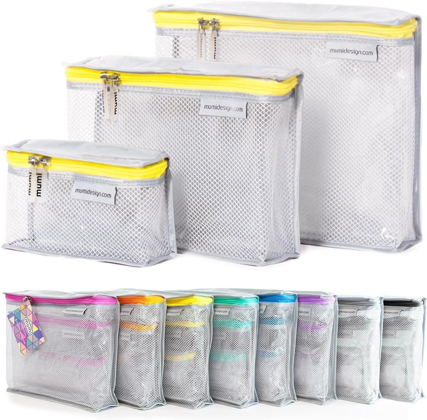 Compact and Durable Travel Toiletry Set – 3 Water-Resistant Bags for Essentials