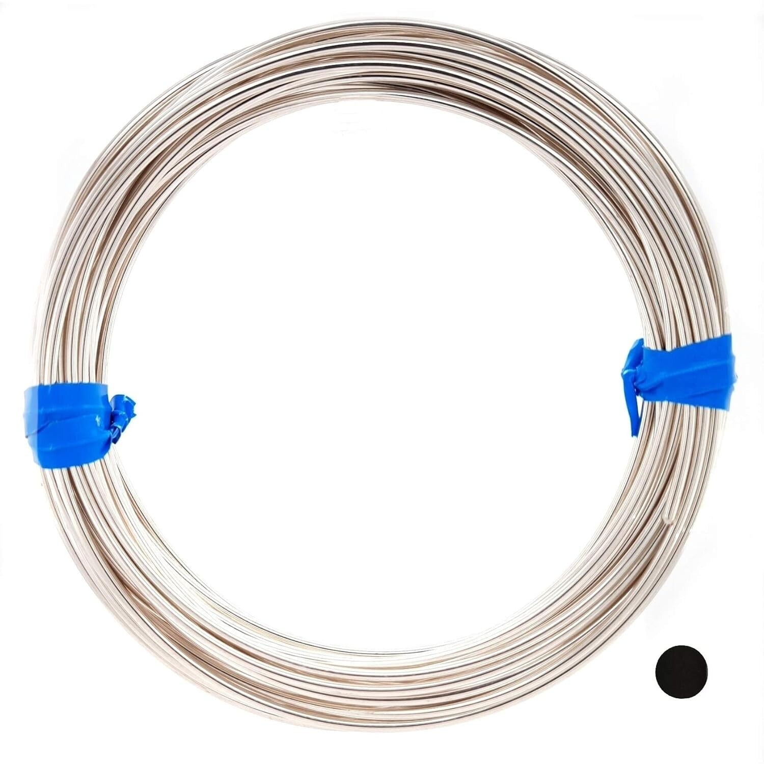10 Gauge Polished Round Sterling Silver Wire - 5FT Dead Soft for Jewelry Making