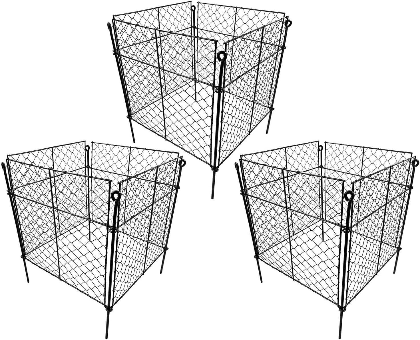 Innovative 3-Piece Plant Protectors: 13.8" Cages to Safeguard Your Vegetables