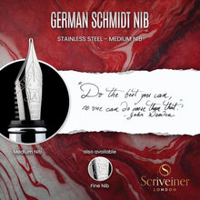 Load image into Gallery viewer, Elegant Refillable Fountain Pen - Medium Nib, Deep Crimson - Office Essential