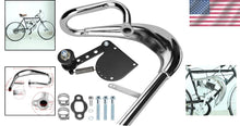 Load image into Gallery viewer, Lightweight Chrome Muffler Exhaust &amp; 40mm Chain Tensioner for Motorized Bikes