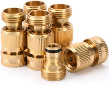 Load image into Gallery viewer, Rust-Proof Quick Connect Hose Fittings - 5 Sets of Heavy-Duty Brass Adapters
