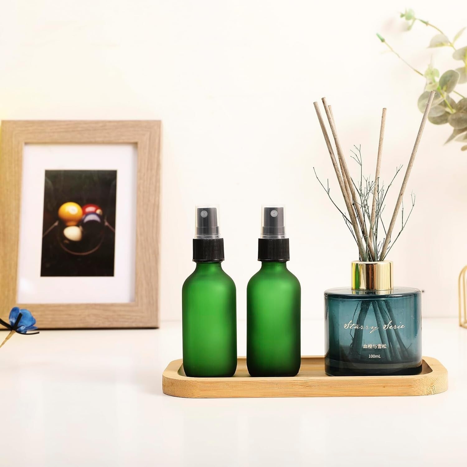 48-Pack Refillable 2 oz Glass Spray Bottles – Corrosion Resistant & Stylish