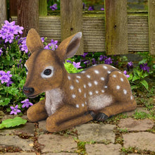 Load image into Gallery viewer, Hand-Painted Darby Fawn Sculpture - Artisan Resin Deer Statue for Yard Decor