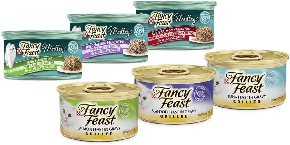 Premium Seafood Variety Pack - Purina Wet Cat Food (45 Cans of Delight)