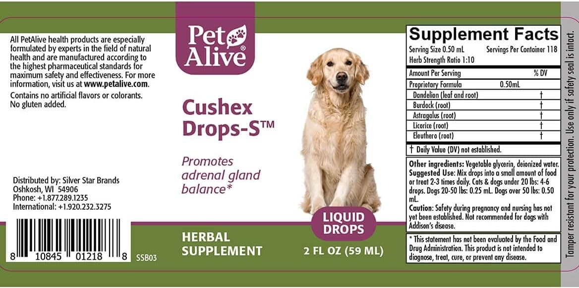 Expert-Formulated Dog Adrenal Support: Complete Cushex ComboPack for Wellness