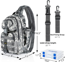 Load image into Gallery viewer, Multi-Functional Fishing Backpack with Tackle Storage &amp; Water-Resistant Design