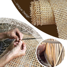 Load image into Gallery viewer, Natural Brown Rattan Cane Webbing 60"L x 24"W for Elegant Home Decor Projects