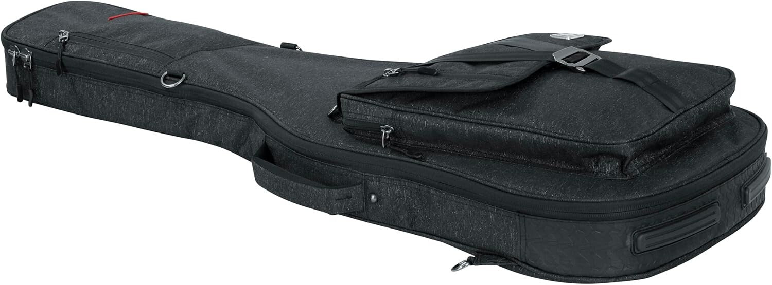 Transit Series Charcoal Guitar Bag - Lightweight with Easy Carry Backpack Straps