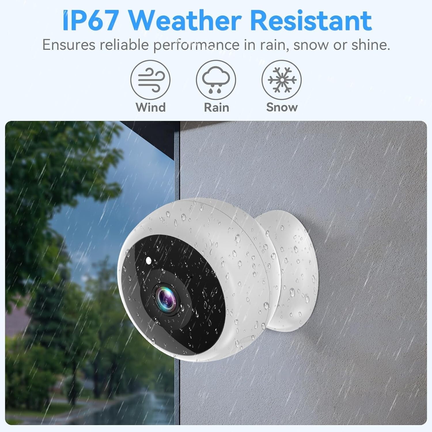 2-Pack 2K Wireless Security Cameras with AI Motion Detection & Night Vision