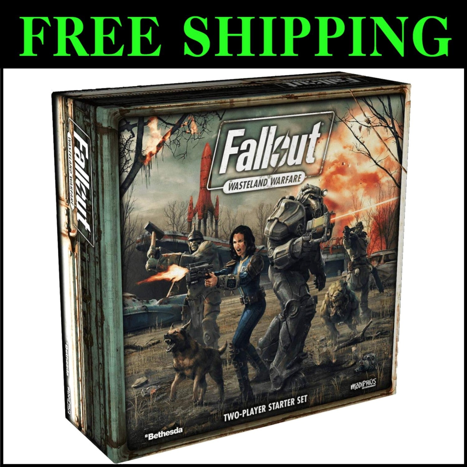 Fallout: Wasteland Warfare Board Game - Narrative-Driven Strategy for 2 Players