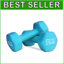 Load image into Gallery viewer, Versatile 15 lb Dumbbell Set - Ergonomic Neoprene Weights for All Fitness Levels