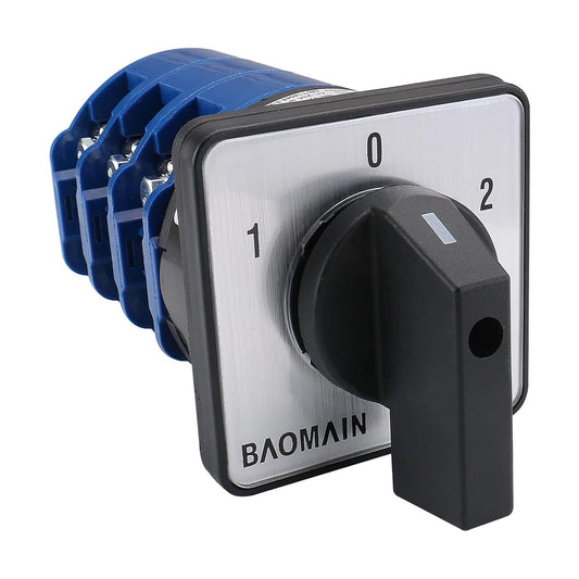 125A 660V Rotary Cam Changeover Switch - 3 Position for Electrical Wiring
