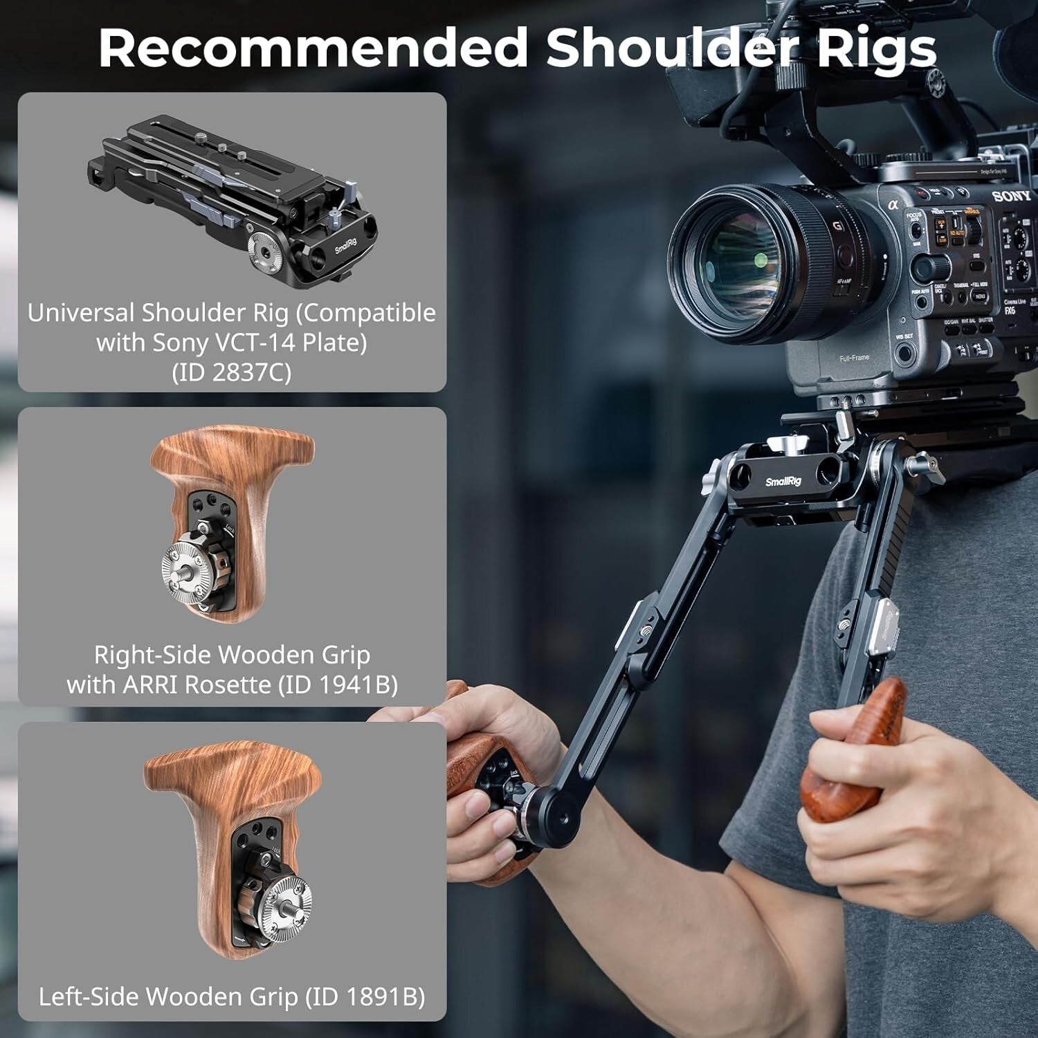 Lightweight Adjustable ARRI Extension Arm with Cable Clips for Rigs - 2 Pack