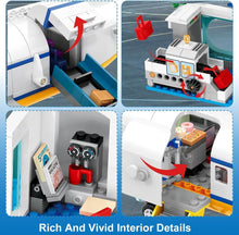 Load image into Gallery viewer, Ultimate 21-Inch LED Airplane Building Toy with 901 Pieces for Imaginative Play