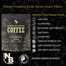 Load image into Gallery viewer, Nourishing Organic Mushroom Coffee with Collagen - 30 Servings of Pure Bliss
