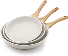 Load image into Gallery viewer, Lightweight Non-Toxic Frying Pans with Easy Clean Ceramic Coating - 3-Piece Set