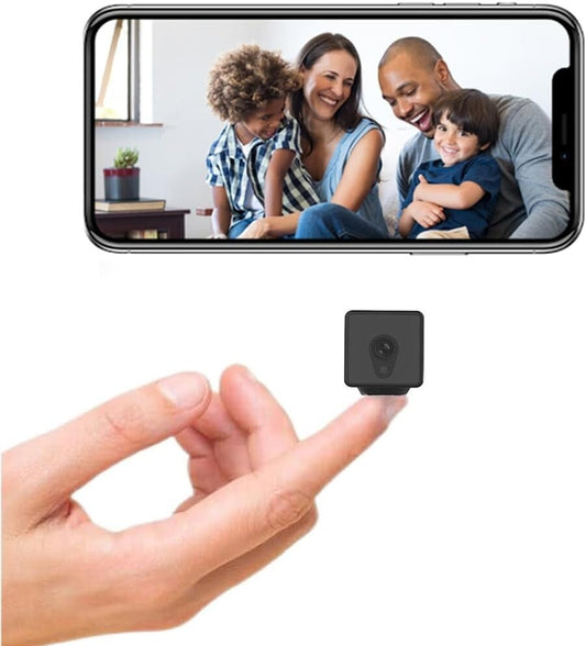 Compact Wireless Security Camera with 150° View - Perfect for Indoor/Outdoor Use