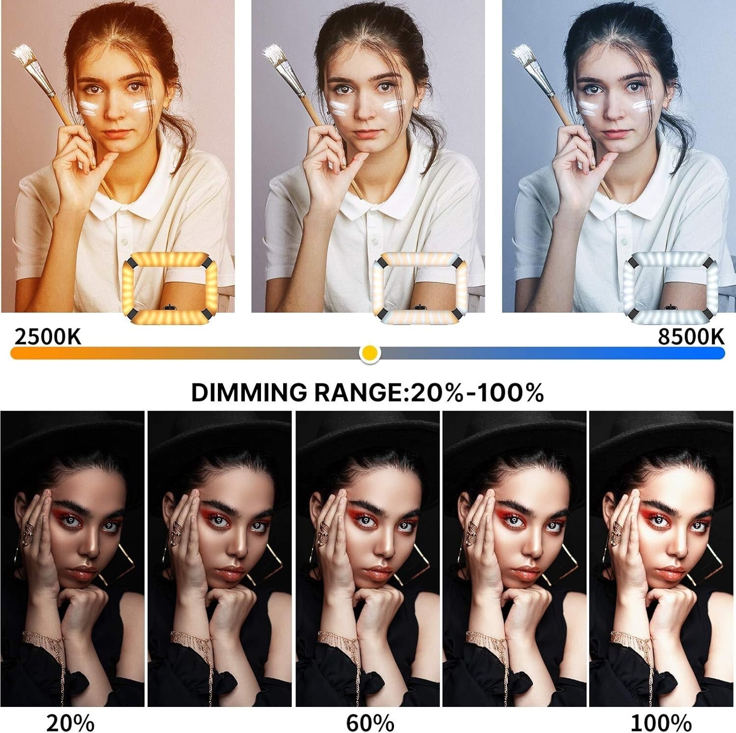 All-in-One Smartphone Video Rig with LED Light & High-Capacity Battery - 10.6 Oz