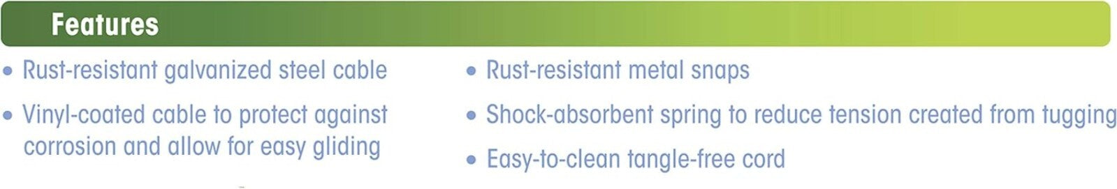 Heavy Weight 100 Feet Trolley Exerciser for Large Dogs - Rust-Proof Safety Cable