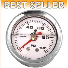 Load image into Gallery viewer, Liquid-Filled 1.5'' Fuel Pressure Gauge with 0-15 PSI Range, Precise Readings