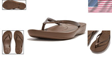 Load image into Gallery viewer, Lightweight iQushion Flip-Flops with Ergonomic Footbed - Perfect Summer Sandals