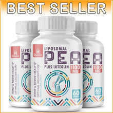 Load image into Gallery viewer, Advanced Liposomal Palmitoylethanolamide + Luteolin - 180 GMO-Free Softgels