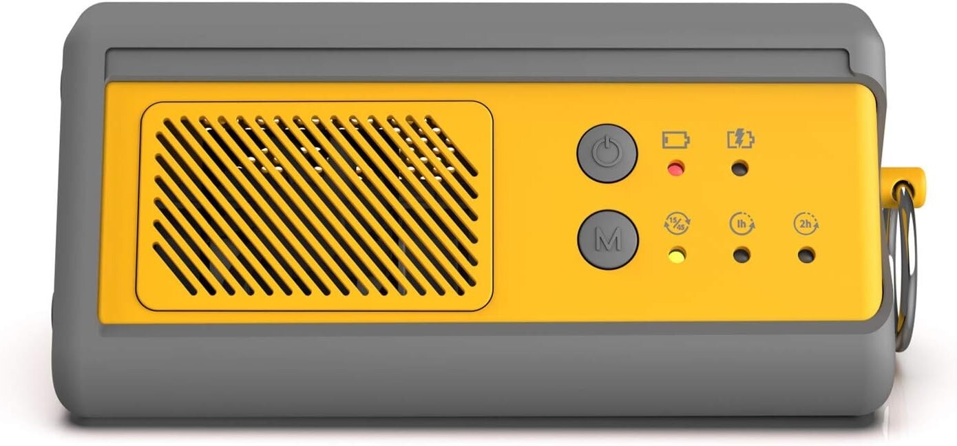 1,000mg/h Portable Ozone Generator - Yellow Odor Eliminator for Small Spaces