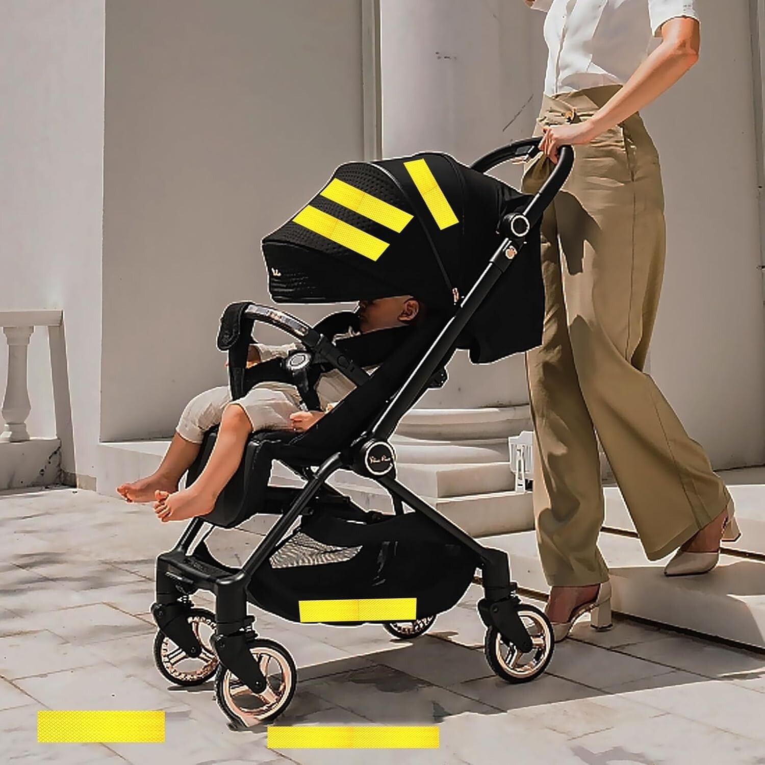 Durable Yellow Reflective Adhesive Tape - 3 Inch x 66 Feet for Versatile Use