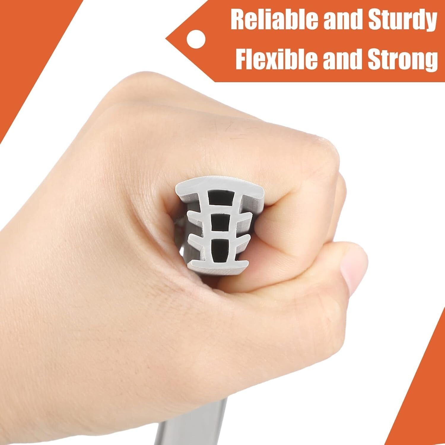 Flexible EPDM Concrete Expansion Joint Filler - 25ft Driveway Repair Solution