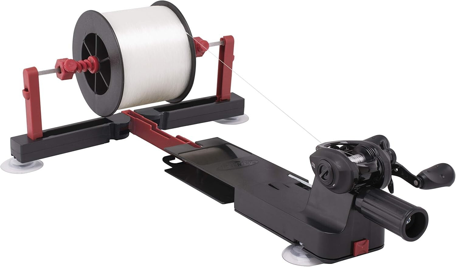 Ambidextrous Fishing Line Spooler with Station – Ideal for All Techniques