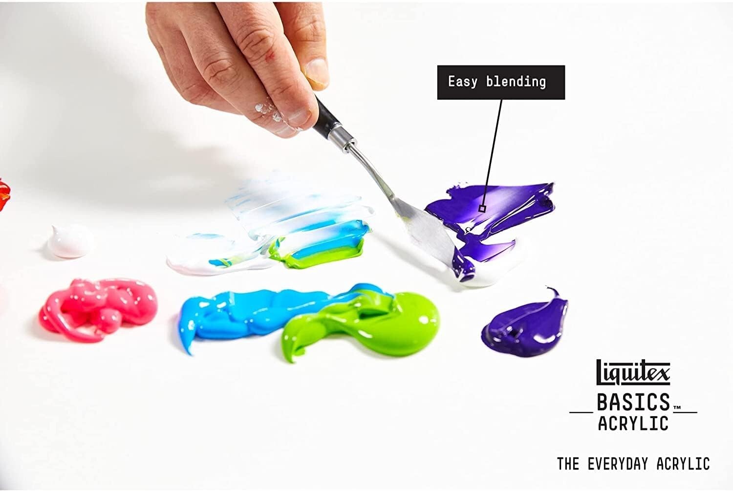 BASICS Acrylic Paint Set - 60 Tube Set with 22ml Gloss Finish, Artist Quality