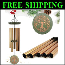 Load image into Gallery viewer, Personalized 36-Inch Outdoor Wind Chimes with Adjustable Sound &amp; Tree Design