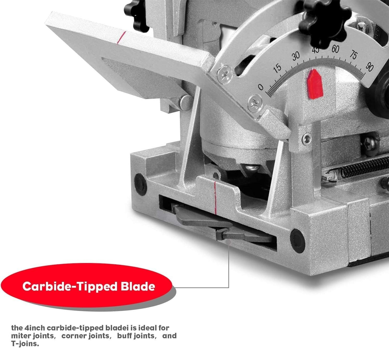 8.5 Amp Biscuit Cutter Joiner with Tungsten Carbide Blade & Dust Collection