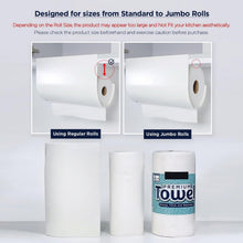 Load image into Gallery viewer, Minimalistic Paper Towel Holder - Under Cabinet Mount, Ideal for Small Spaces