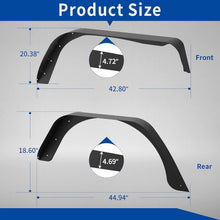 Load image into Gallery viewer, Heavy-Duty Steel Wheel Flares for 1997-2006 Jeep Wrangler TJ &amp; LJ - Easy Install