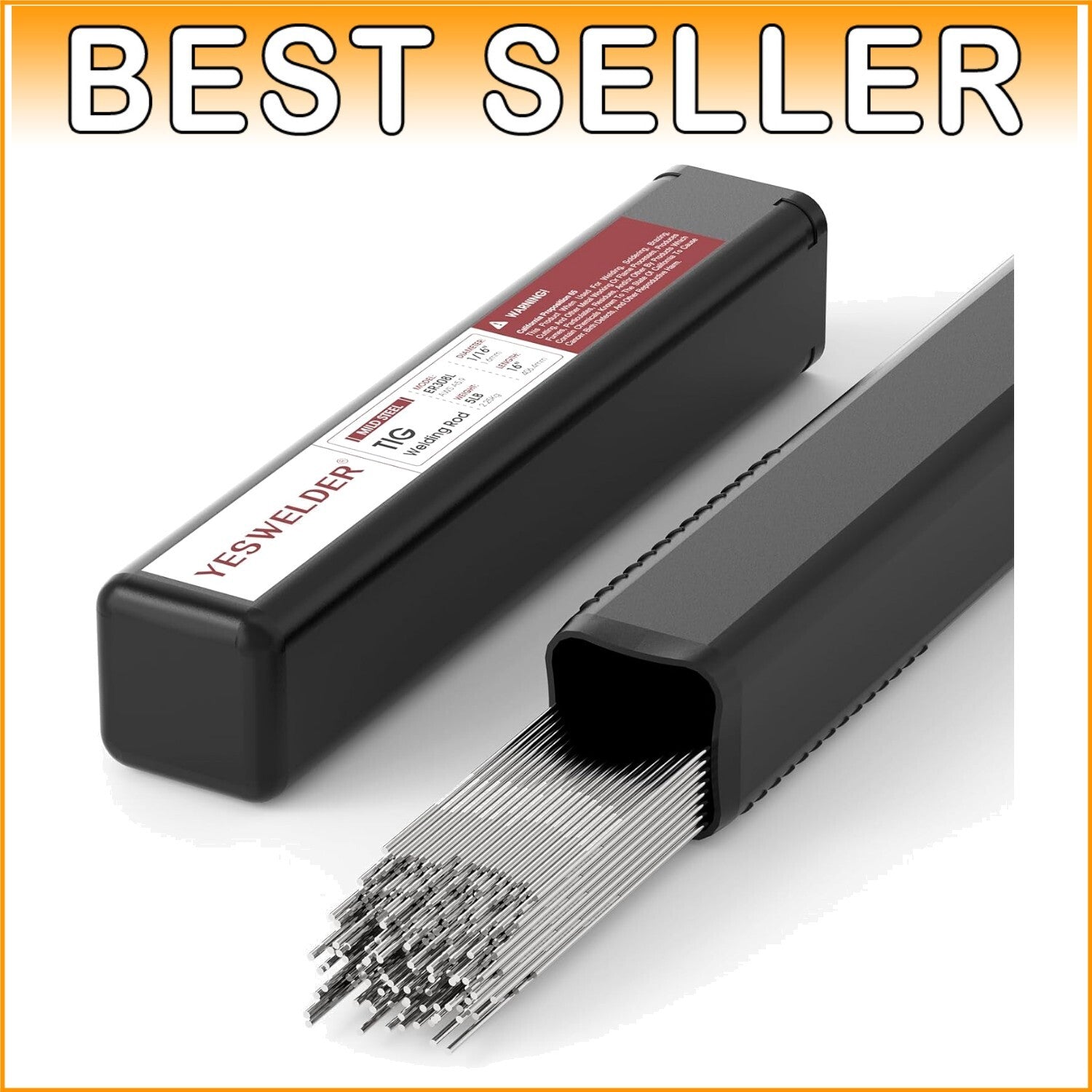 Durable Stainless Steel Welding Rod 1/16"x16" 5LB for High-Corrosion Resistance