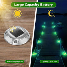Load image into Gallery viewer, Elegant 12 Pack Solar Driveway Lights - Green &amp; Red Color Modes for Pathways