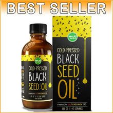 Load image into Gallery viewer, MAJU Cold-Pressed Black Seed Oil - 8 oz Glass Bottle for Immune &amp; Hair Support