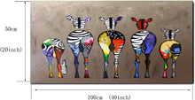 Load image into Gallery viewer, Decorative Zebra Painting - Lightweight Canvas Print for Living Room Beauty