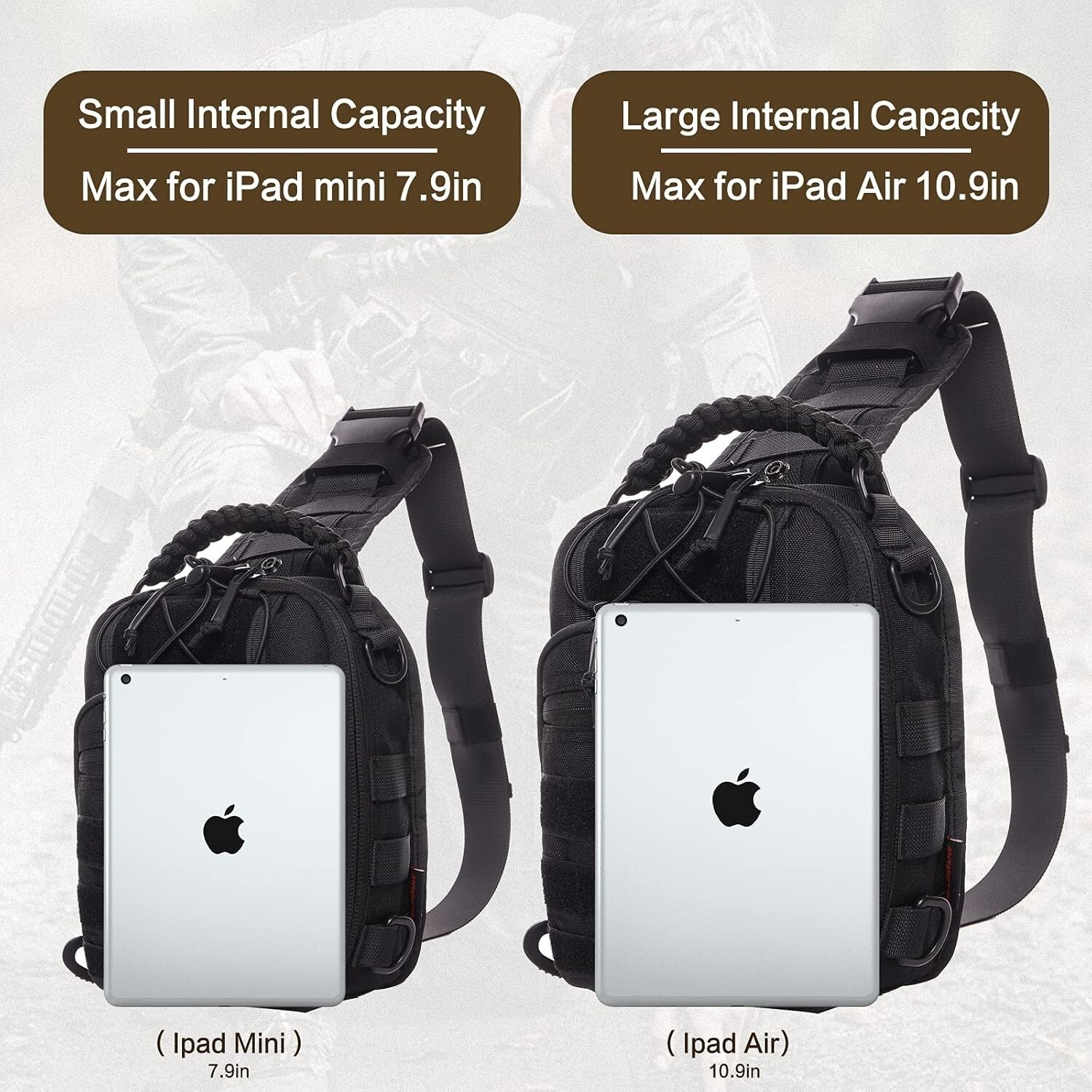 Versatile Tactical Sling Bag with Molle System - Ideal for Outdoor Adventures