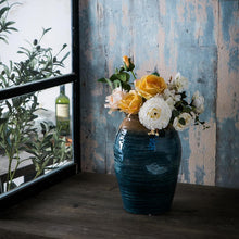 Load image into Gallery viewer, Show-Stopping Large Round Vase - Ceramic Floral Centerpiece for Modern Homes